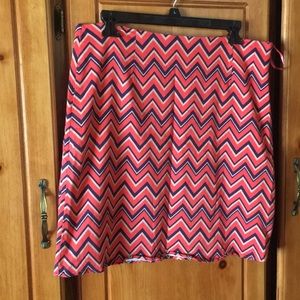 Chevron Print Skirt from Francesca’s.